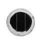 WATTSTUNDE® AERO Solarlüfter mit Akku rund, chrom
