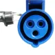 WATTSTUNDE® CEE-Adapterkabel CEE weiblich/Schuko 50 cm, 16 A