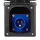 WATTSTUNDE® CEE-Einbausteckdose schwarz mit Magnetklappe, 16A