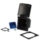 WATTSTUNDE® CEE-Einbausteckdose schwarz mit Magnetklappe, 16A