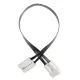 WATTSTUNDE® Flachbandkabel A50/A50 50 cm schwarz