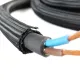 WATTSTUNDE® Geflechtsschlauch offen 13 mm schwarz 5 Meter