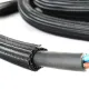 WATTSTUNDE® Geflechtsschlauch offen 13 mm schwarz 5 Meter