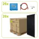 WATTSTUNDE® SOLA Frame Mono+S 26 x 120Wp BUNDLE Single mit Victron SmartSolar