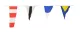 Wimpelkette mit Signalflaggen 14x22 in Polyester