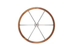 #Ultraflex Steuerrad V86 700mm - Edelstahl, Teak-Griff