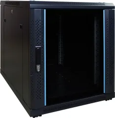 12U Mini-Serverschrank mit Glastür
