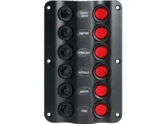 6er Schalttafel Wave-Design 12V