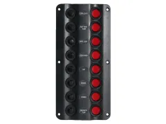 8er Schalttafel Wave-Design 12V