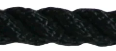 Allcord-1, Geschlagenes Polyester, Ø12mm, Schwarz, Haspel 200m (Bruchlast 2400kg)