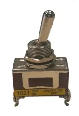 Allpa Kippschalter, 10A, 2-Posities, A=28mm, B=14mm, C=18mm