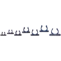 Allpa Kunststoff-Clip, Ø25mm, Schwarz