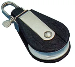 Allpa Kunststoff Drahtseilblock Für Ø4mm Drahtseil Mit Aluminiumscheibe