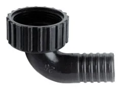 Allpa Kunststoff Rechtwinkliger Anschluss, 1-1/4, Mit Rechteckigem Schlauchanschluß Ø25mm