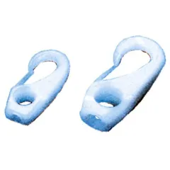 Allpa Kunststoff Schnapphaken, 4mm, Weiß