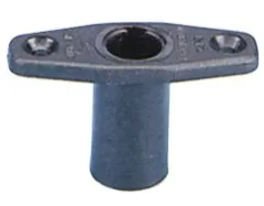 Allpa Kunststoff Tülle, Zum Einstecken, Ø17mm, Schwarz