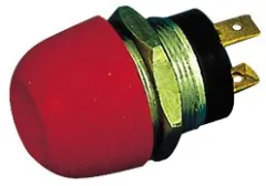 Allpa Messing-Verchromter Druck (Unterbrechungs) Schalter, 20a, Roter Druckknopf (Wasserdicht)