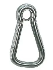 Allpa Niro Karabinerhaken Mit Öse & Extra Großer Öffnung, Ø12mm, L=125mm