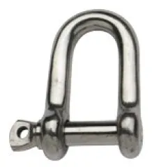 Allpa Niro Schäkel, A=Ø8mm, B=32mm, C=16mm, D=32mm (Bruchlast 3000kg)