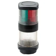 Allpa Positionslaterne, 12v, 2x112,5°/1x135° & 1x360°, 1nm, Schwarzes Gehäuse, Rot/Grün/Klar