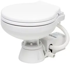 Allpa Space Saver Elektrische Toilette, 24v, Zufuhr Ø19mm, Abfuhr Ø25mm, Gewicht 9kg (Soft-Close)