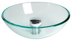 Allpa Spülbecken, Rund, Glas (Ohne Abfluß) Ø420x140mm