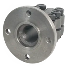 Allpa Stählerner Klemmflansch Mit Zentrierrand, Ø25mm-Welle, Zentrierrand Ø63,5mm, Lochkreis Ø82,5mm