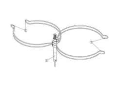 Allpa Topfhalter Für 2 Brenner