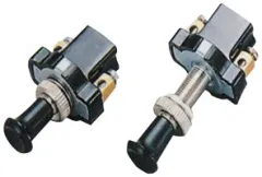 Allpa Druck-/Zugschalter On/Off, 5a, L=20mm, Bohrloch Ø8mm