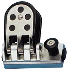 Aluminium Genuaschlitten Mit Seitenbacken, Verstärkt Mit Niro, Für T-Schiene 26x4mm, Max. Schot Ø14mm