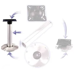 Aluminium High-Low Stuhlbeinsatz Mit Plug-In Fußplatte