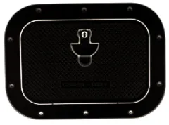 Aluminium Luke, Außenmaß 270x370mm, Innenmaß 160x260mm, Schwarz, Pulverbeschichtung