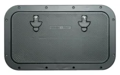 Aluminium Luke, Außenmaß 350x600mm, Innenmaß 240x490mm, Blank, Unbehandeltes Aluminium