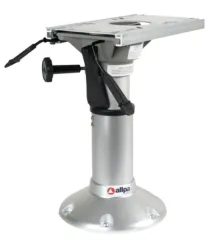Aluminium mainstay Heavy Duty stoelpoot (360° draaibaar + lock) H=381-508mm, voet Ø229mm