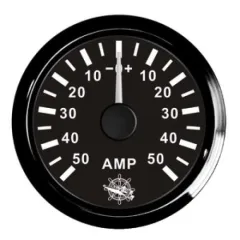 Ammeter w/shunt 50 A black/black