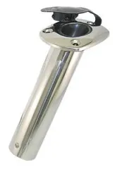 Angelrutenhalter zum Einbau - 90° - mit Kappe