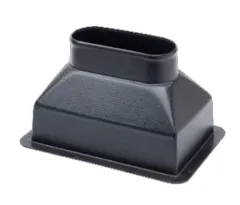 Anschlußteil Mit Rückseitenanschluß, Ø102mm, 152x102mm Für Marine Klimaanlage System