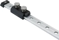 Antal Aluminium Verstellbarer Doppelter Stopper Pin Für T-Schiene 40x8mm, Mit 50mm Lochabstand