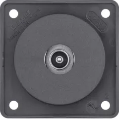 Antennensteckdose Fernseher (zum Löten) (anthrazit matt)