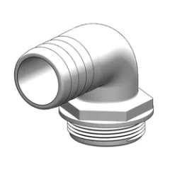 Aquavalve Tule 90° (1 1/2" x 38 - inkl. Blue Seal, weiß)