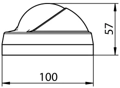ARIES Kompass in schwarz