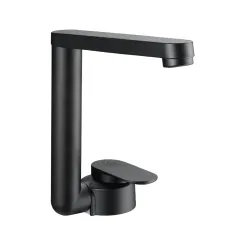 Armatur Twister (schwarz, 230 g, 5A, 6 bar, Schlauchdurchführung, 175 mm, 160 mm, 33 mm)