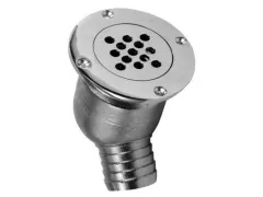 Ausfluss aus Ablaufschacht (Rund, Edelstahl316, 45)