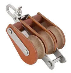 BARTON TUPHblox Dreifachblock 30mm, Seil 10mm, Wirbelauge/U-Bügel