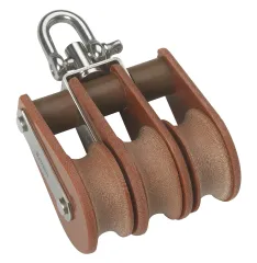 BARTON TUPHblox Dreifachblock 64mm, Seil 16mm, Wirbelschäkel