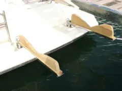 Beiboothalterung, drehbar m. Arretierung, 2 Stück