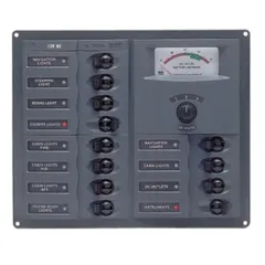 BEP Trennschalter-Panel DC 12V 12x 1-polig