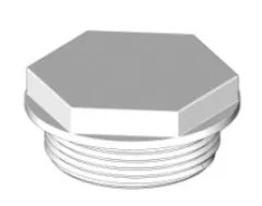 Blindstopfen Außengewinde 1 1/2 (Weiß)