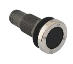 Borddurchbruch Acetal 1 1/2 Edelst.kappe+Ventil