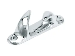 Bugklampe Messing verchromt 103mm L/R